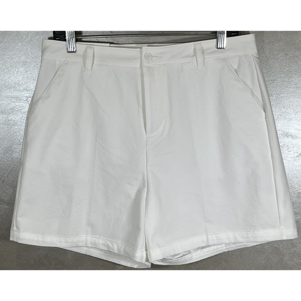 Walter Hagen Shorts Women's Size 6 Clubhouse Traditional 5" Seersucker Golf